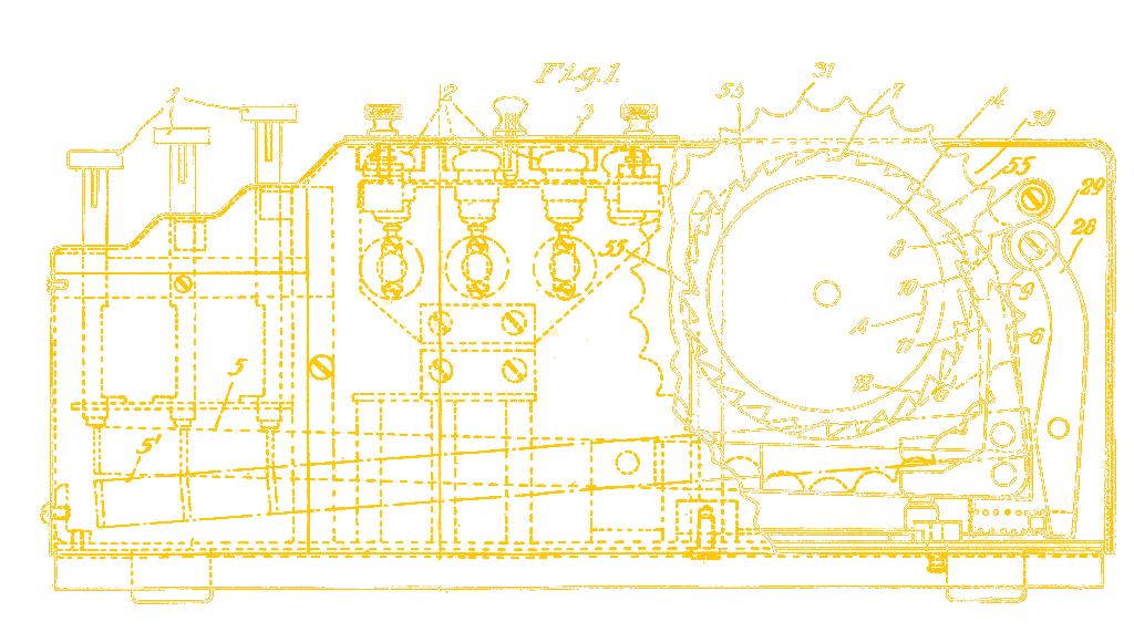 Enigma Machine Blueprint side rotor